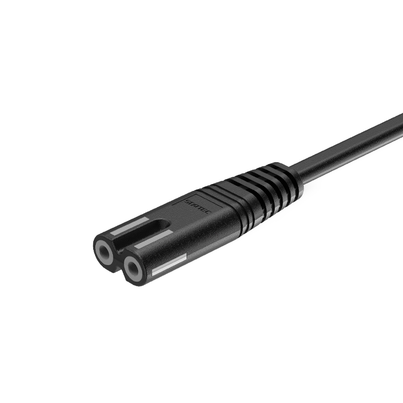two-hole eight-shaped tail IEC C8 Connector European standard power cord two-hole eight-shaped tail IEC C8 Connector European standard power cord